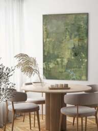 Hand-Painted Canvas Art Green Petite - thumbnail 2