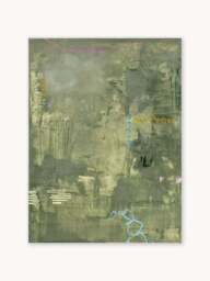 Hand-Painted Canvas Art Green Petite