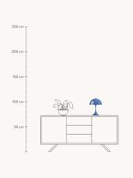 Dimmable Portable LED Table Lamp Panthella 250, Design Verner Panton - thumbnail 6