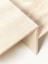 Travertine Coffee Table Distinct with Two Table Tops - thumbnail 9