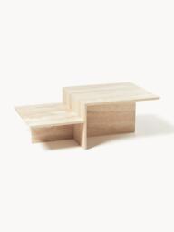 Travertine Coffee Table Distinct with Two Table Tops - thumbnail 6