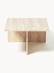 Travertine Coffee Table Distinct with Two Table Tops - thumbnail 4
