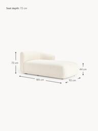 Bouclé Corner Chaise Module Sofia - thumbnail 9