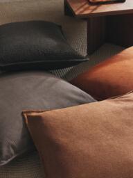 Large Bouclé Sofa Cushion Lennon, 60 x 60 cm - thumbnail 6