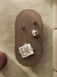 Oval Oak Wood Coffee Table Nolan - thumbnail 8