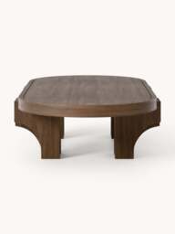 Oval Oak Wood Coffee Table Nolan - thumbnail 3