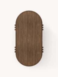 Oval Oak Wood Coffee Table Nolan - thumbnail 6