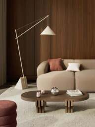 Oval Oak Wood Coffee Table Nolan - thumbnail 7