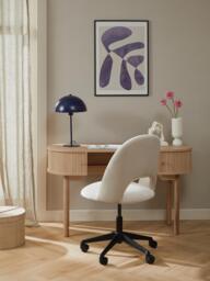 Velvet Desk Chair Rachel, Height-adjustable - thumbnail 7