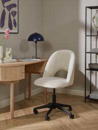 Velvet Desk Chair Rachel, Height-adjustable - thumbnail 2