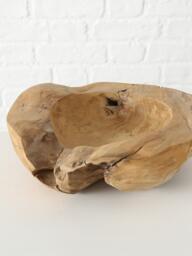 Large Decorative Teak Wood Bowl Unikat - thumbnail 2