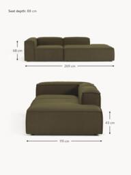 Bouclé Modular Chaise Lennon - thumbnail 9