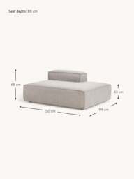 Bouclé Chaise Module Lennon - thumbnail 9