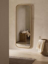 Full-Length Wall Mirror Levan with Oak Wood Frame - thumbnail 2