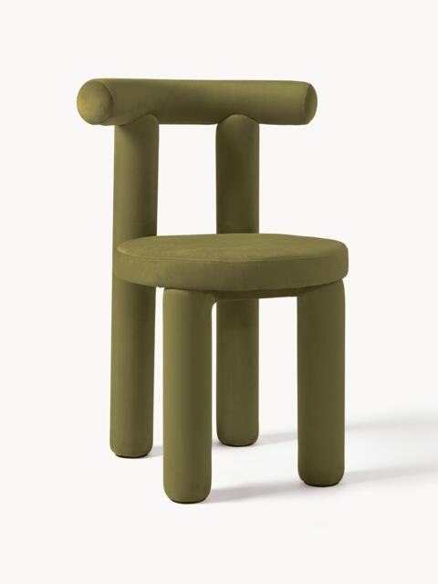 Upholstered Velvet Chair Calan - image 1