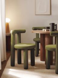 Upholstered Velvet Chair Calan - thumbnail 2
