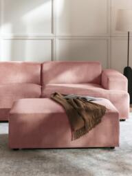 Corduroy XL Ottoman Melva, W 116 x D 72 cm - thumbnail 2