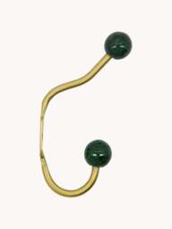 Handmade Metal Wall Hooks Ball, Set of 2 - thumbnail 1