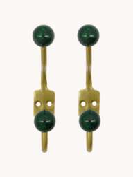 Handmade Metal Wall Hooks Ball, Set of 2 - thumbnail 3