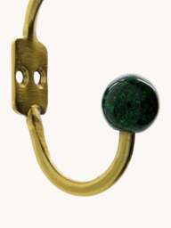 Handmade Metal Wall Hooks Ball, Set of 2 - thumbnail 2