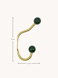 Handmade Metal Wall Hooks Ball, Set of 2 - thumbnail 6