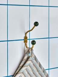 Handmade Metal Wall Hooks Ball, Set of 2 - thumbnail 4