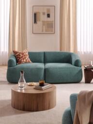 Modular Bouclé Sofa Sofia (2-seater) - thumbnail 2