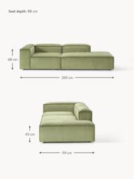 Corduroy Modular Chaise Lennon - thumbnail 9
