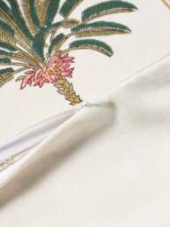 Hand-Painted Cotton Cushion Cover Tropical - thumbnail 7