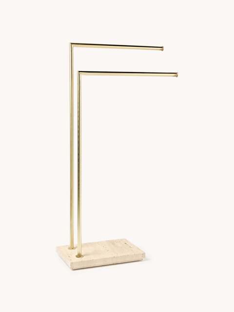 Towel Stand Susan with Travertine Base - image 1