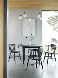 Handmade Beech Wood Dining Chair J18 with Armrests - thumbnail 6