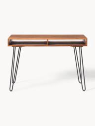 Mango Wood and Metal Desk Tova - thumbnail 3