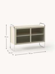 Metal Sideboard Robyn with Glass Front - thumbnail 9
