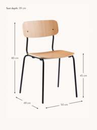 Handmade Wooden Dining Chair Holmen - thumbnail 9