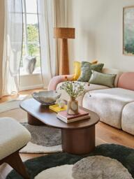 Oval Oak Wood Coffee Table Didi - thumbnail 9
