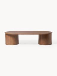 Oval Oak Wood Coffee Table Didi - thumbnail 3