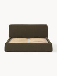 Upholstered Bouclé Bed Cloud with Storage Space - thumbnail 8