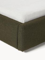 Upholstered Bouclé Bed Cloud with Storage Space - thumbnail 9