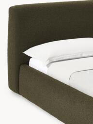 Upholstered Bouclé Bed Cloud with Storage Space - thumbnail 7