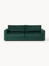 Velvet Sofa Bed Tasha (3-seater) - thumbnail 1