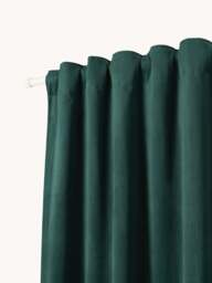 Velvet Dim-Out Multi-Band Curtains Rush, Set of 2, W 135 cm - thumbnail 3
