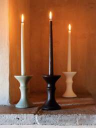 Handmade Dinner Candles Lueur, Set of 6 - thumbnail 2