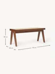 Bench Sissi with Viennese Wickerwork - thumbnail 7