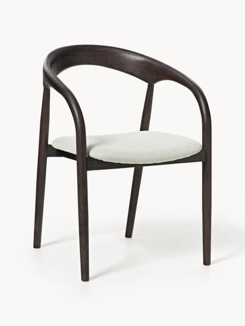 Ash Wood Dining Chair Camille with Seat Cushion - image 1