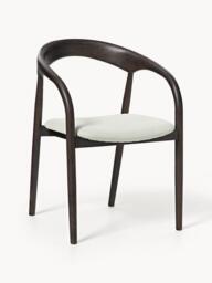 Ash Wood Dining Chair Camille with Seat Cushion - thumbnail 1