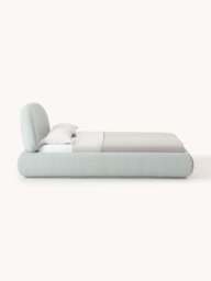 Upholstered Bouclé Bed Alba - thumbnail 3