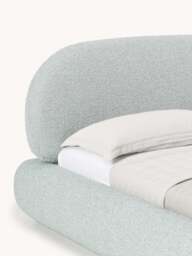 Upholstered Bouclé Bed Alba - thumbnail 5