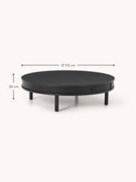 Coffee Table Calary with Fluted Front, Ø 110 cm - thumbnail 7