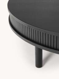 Coffee Table Calary with Fluted Front, Ø 110 cm - thumbnail 3