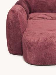 XL Modular Teddy Bouclé Corner Sofa Wolke with Chaise Ends - thumbnail 2